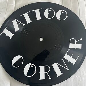 Black Vinyl Record Decor